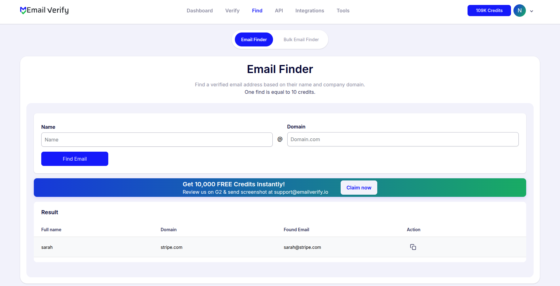 获取已验证的邮箱并导出 — EmailVerify.io