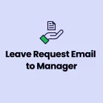 Leave request email to manager
