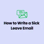 Writing a sick leave email