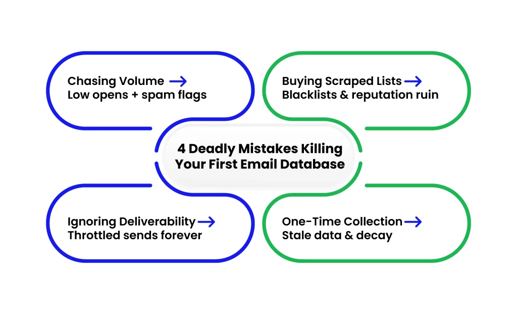 What Most Startups Get Wrong When Building Their First Email Database