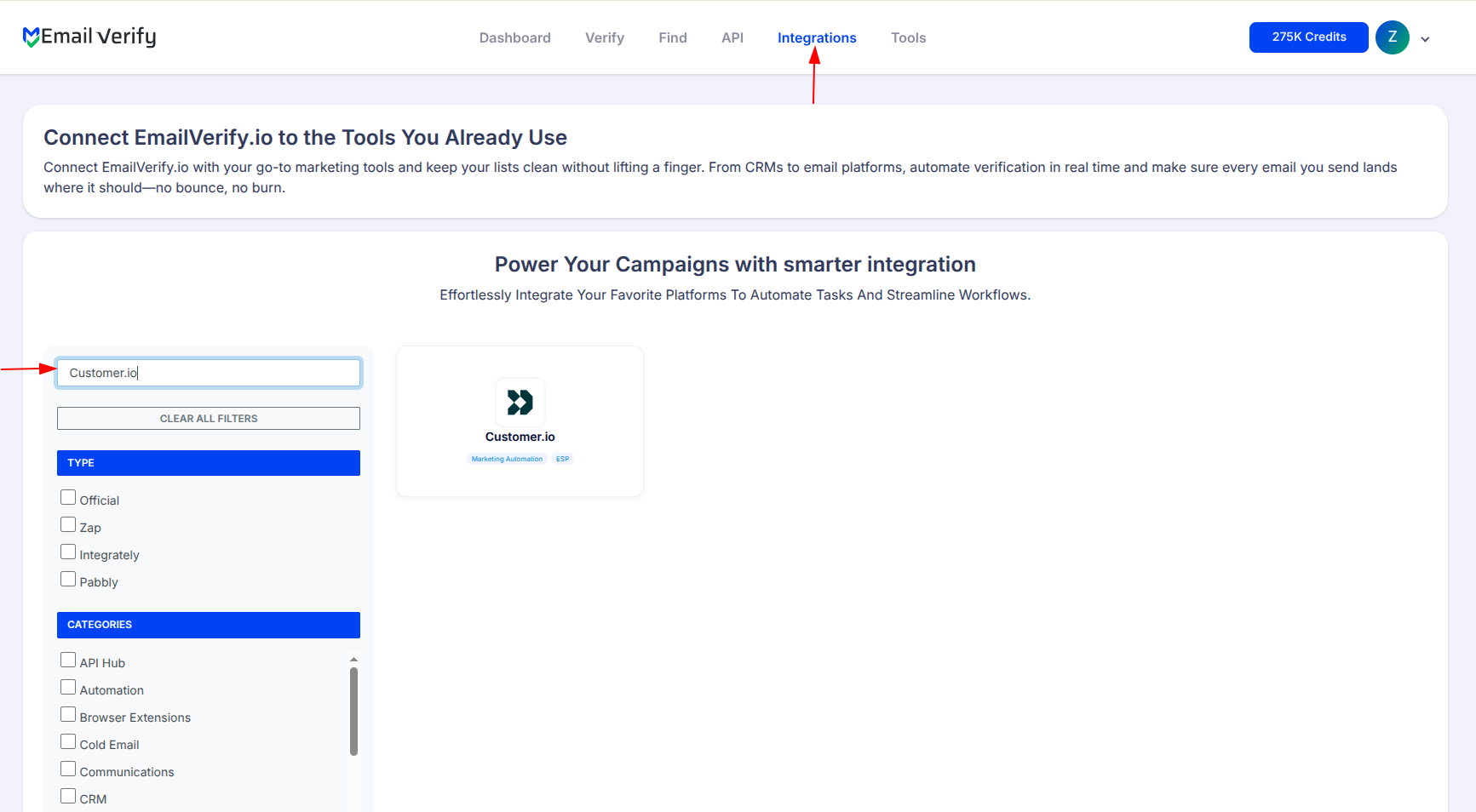 Step 1: Passo 1: Entre no EmailVerify.io