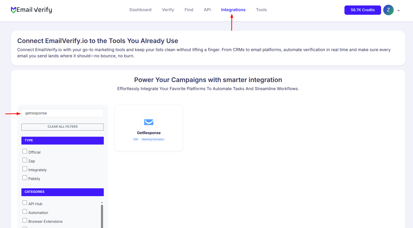 Step 1: Passo 1: Entrar no EmailVerify.io