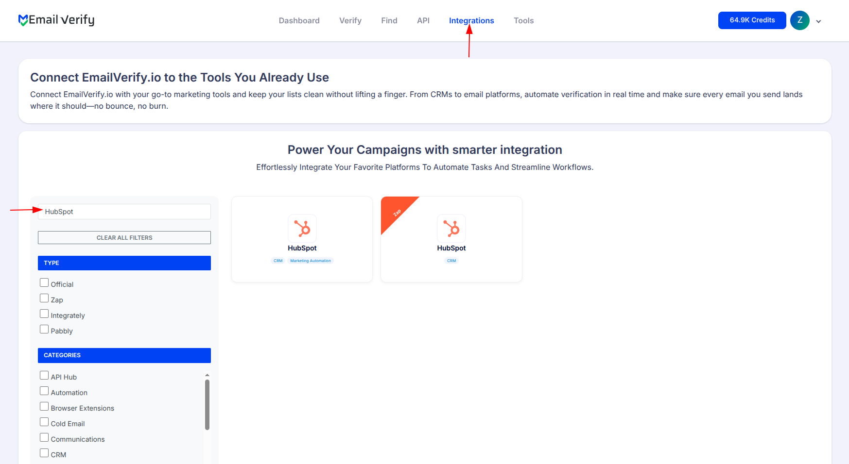 Step 1: Passo 1: Entrar no EmailVerify.io