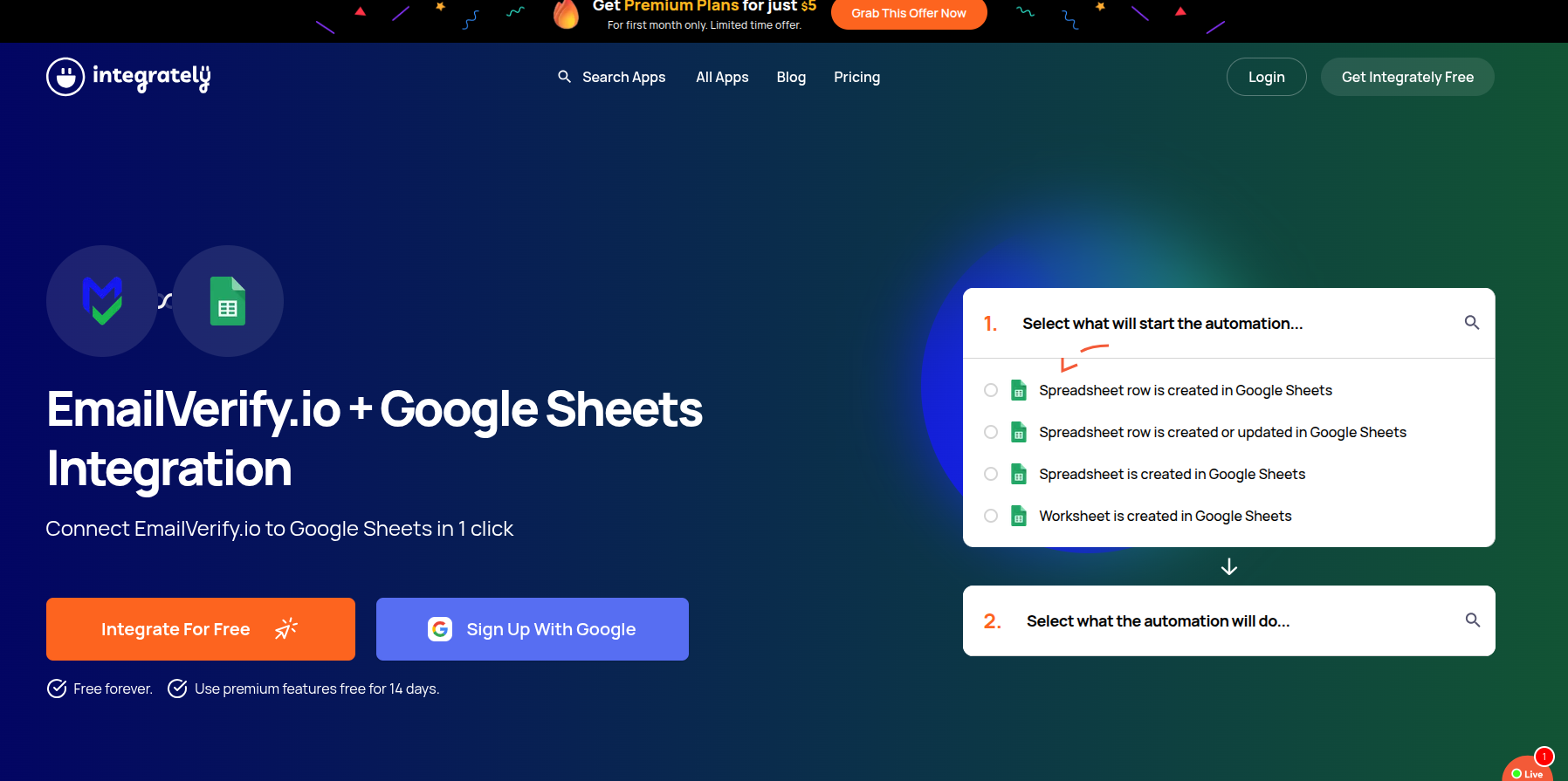 Step 4: Passo 4: Iniciar Integração