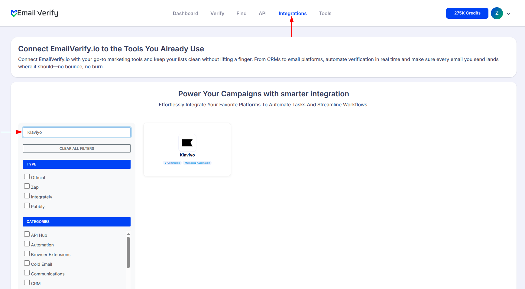 Step 1: Passo 1: Faça login no EmailVerify.io
