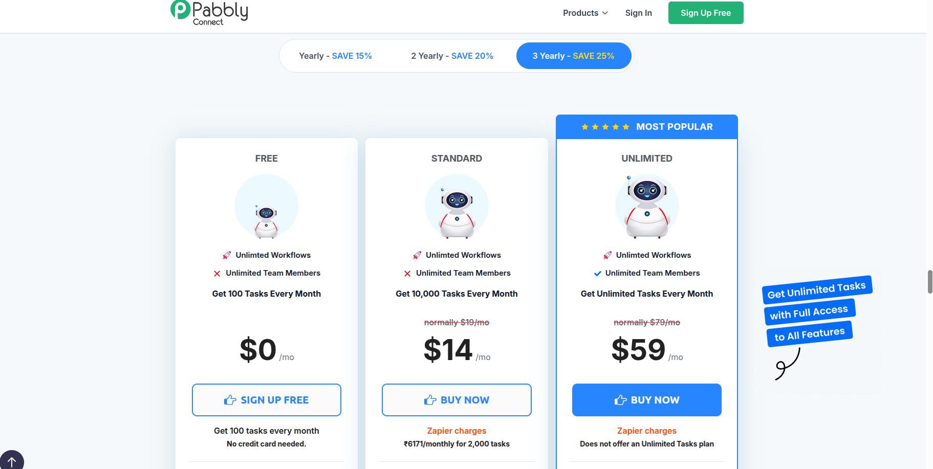 Step 4: Step 4: Create or Log into Pabbly