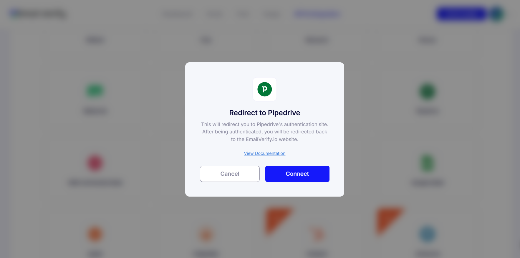 Step 2: 2단계: Pipedrive 통합 열기