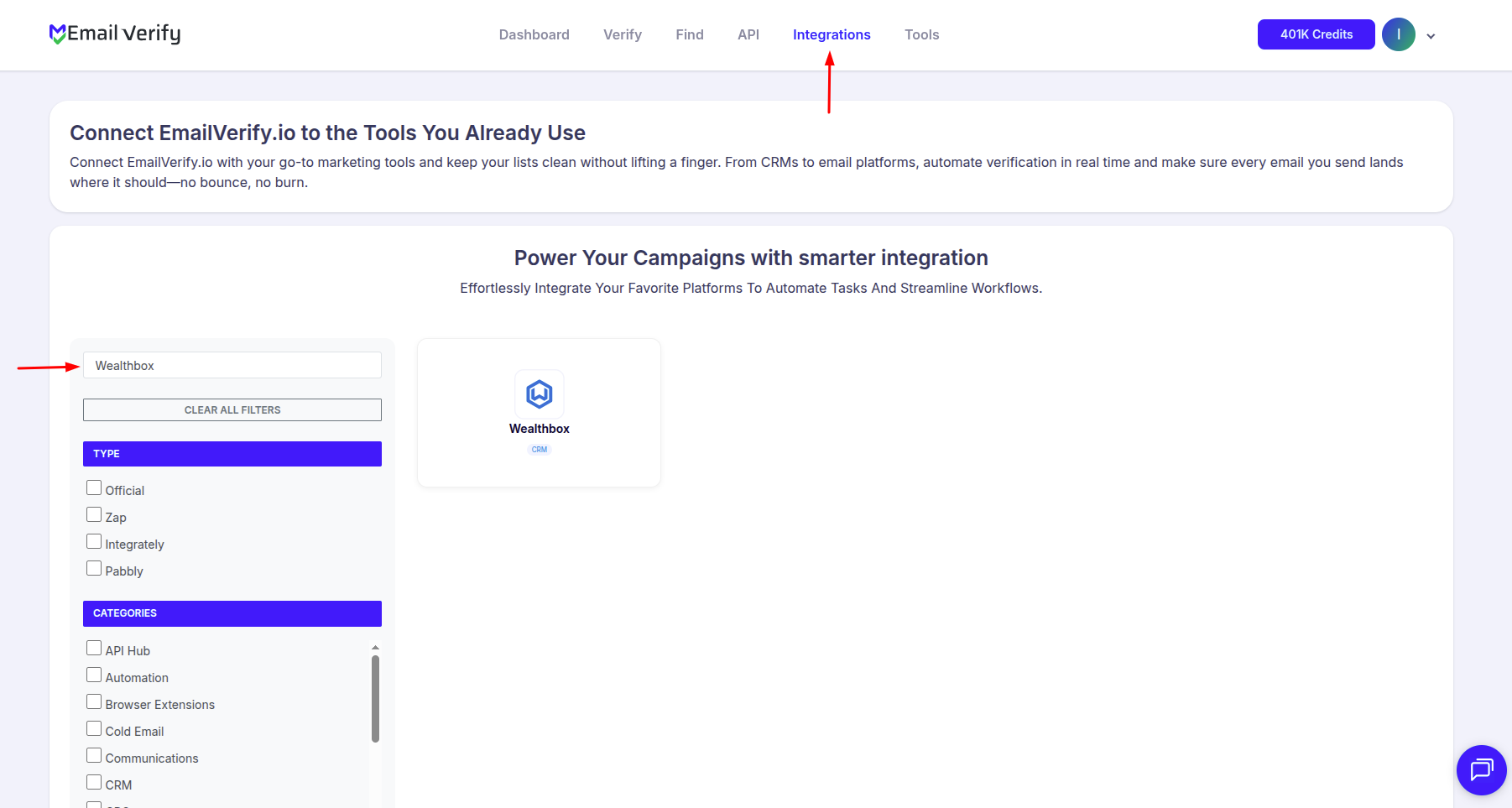 Step 1: Passo 1: Entrar no EmailVerify.io