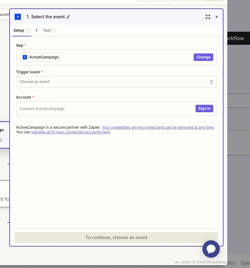 Step 6: Passo 6: Configurar Gatilhos