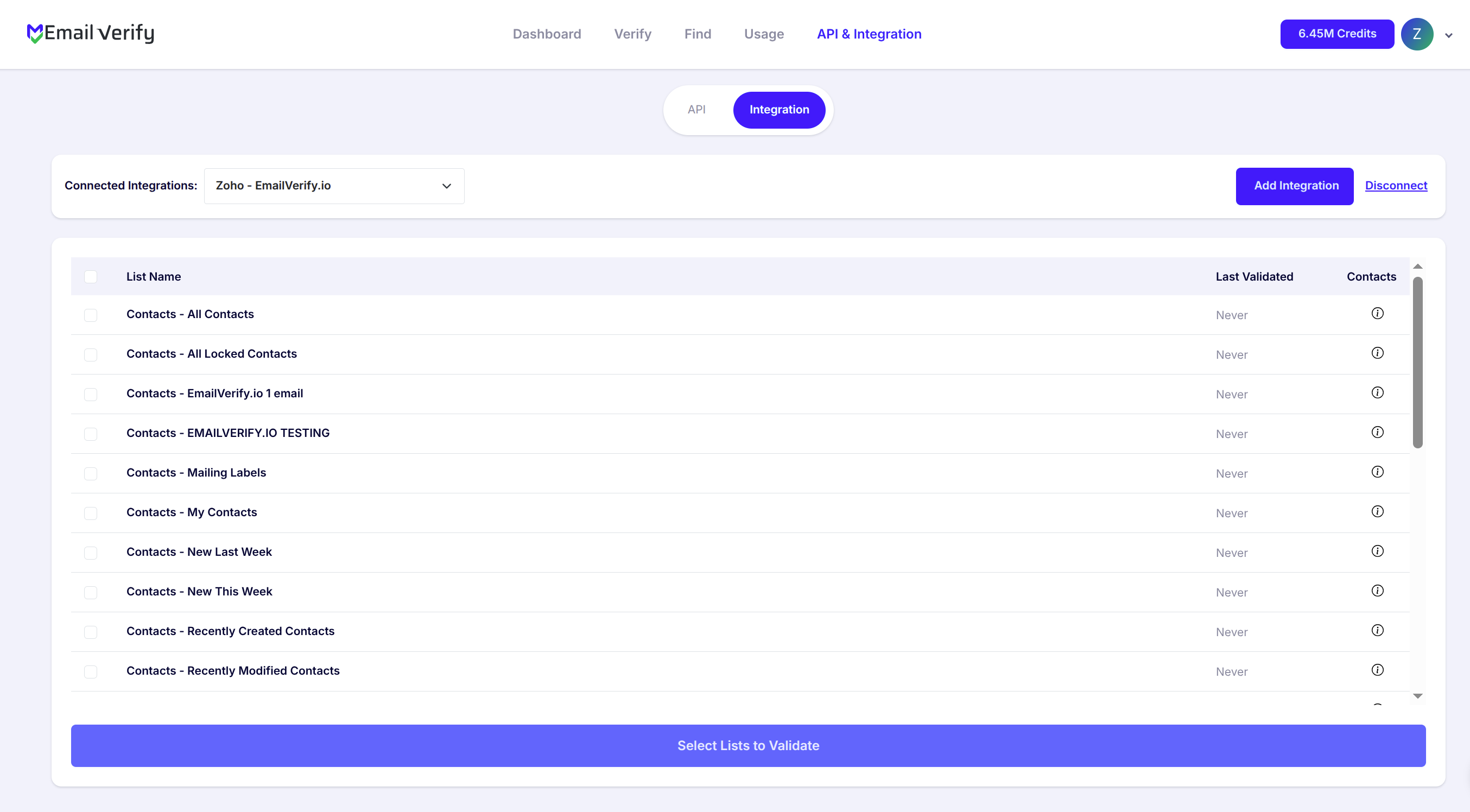 Step 4: Step 4: View Zoho Contacts and Leads